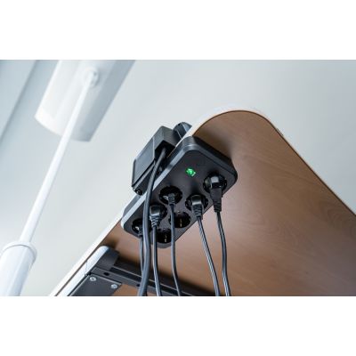 7. Brennenstuhl Estilo Duplex Power Strip with Surge Protection, 1x USB C, 9x Sockets