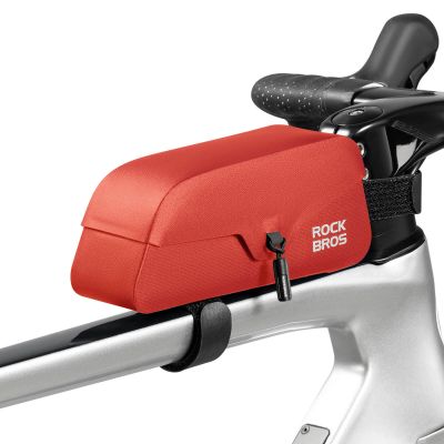 2. Rockbros 30120122004 Waterproof Bicycle Frame Bag with Magnetic Closure 0.9L - Red