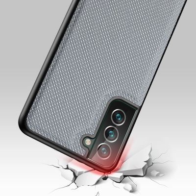 6. Dux Ducis Fino case is made of nylon material for Samsung Galaxy S22 + (S22 Plus) blue