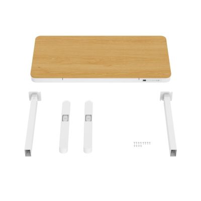 18. Tuckano Electric Height Adjustable Desk ET119W-C White/Oak. Desk top dimensions 120 x 60cm.
