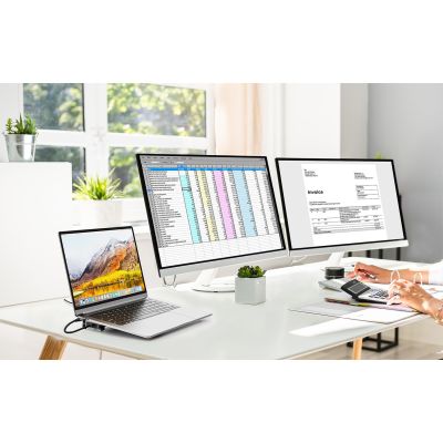 4. Manhattan 190398 Wired Docking Station USB 3.2 Gen 1 (3.1 Gen 1) Type-C Gray