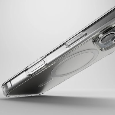 4. Puro Impact Clear D3O MagSafe Silicone Case for iPhone 16 Pro - Transparent