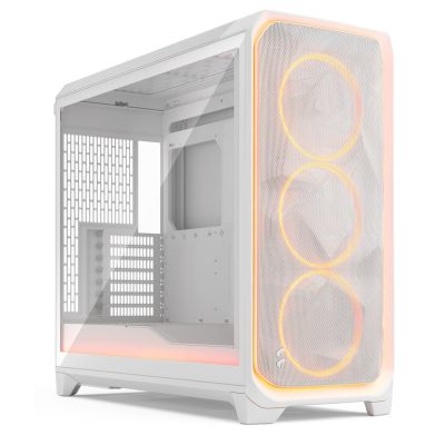 Fractal Design Meshify 3 XL Ambience Pro RGB Clear Tint White ATX case