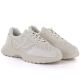 4. Women's leather sports shoes with openwork pattern, beige, Vinceza 41507