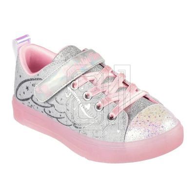 4. Skechers S Lights Twinkle Sparks Heather Magic Jr 314703L-GYPK shoes