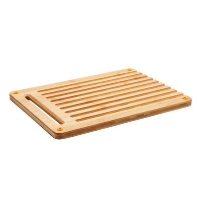 2. Fiskars 1057550 Rectangular Bamboo Cutting Board, Bamboo Plastic, Black
