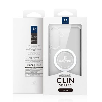 4. Dux Ducis Clin Mag Case Compatible with MagSafe for Samsung S26 - Transparent
