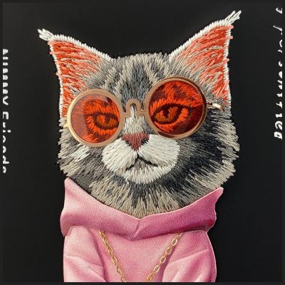 6. Nimmy Glasses Cool Cat case for iPhone 17 - black