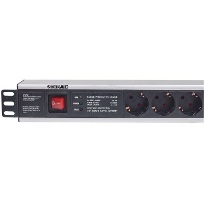 4. Intellinet 713962 PDU 6-Outlet Power Distribution Unit 1.5U Black