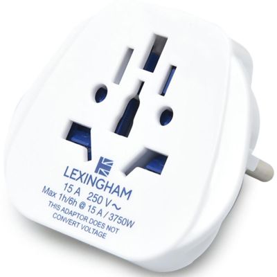 2. LEXINGHAM UNIVERSAL TRAVEL ADAPTER WORLD -> EU SCHUKO, 2 PCS