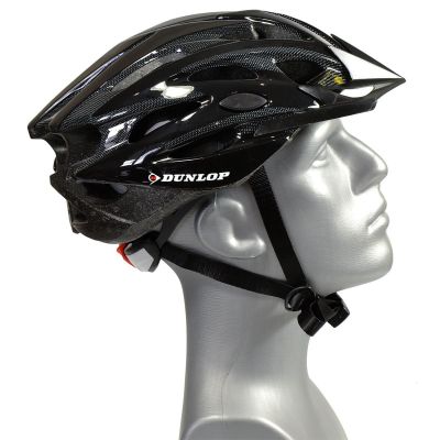 12. DUNLOP MTB BLACK ADJUSTABLE CYCLING HELMET R. L (58-61CM)
