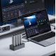 3. Orico IT48N-C 4-Disk Docking Station with M.2 NVME Clone Function - Gray