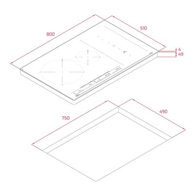 9. Teka IZS 86630 MST Black Built-in 80 cm Zone Induction Hob 4 zone(s)