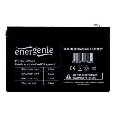 3. GEMBIRD BAT-12V9AH universal battery (12V DC; 9000mAh)