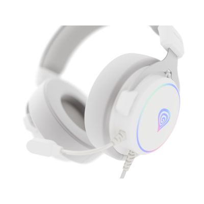 10. GENESIS Neon 764 Wired Headband Gaming Headset USB Type-A White