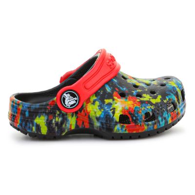 7. Crocs Classic Tie Dye Graphic Kids Clog T Jr 206994-4SW flip-flops