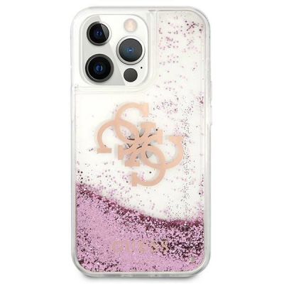 3. Guess GUHCP13XLG4GPI iPhone 13 Pro Max 6.7" pink/pink hardcase 4G Big Liquid Glitter