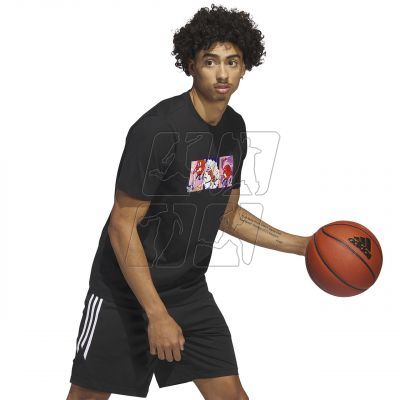 3. Adidas Lil&#39; Stripe Basketball Graphic Tee M IC1867