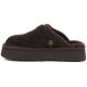 7. Women's leather insulated flip-flops on a chocolate platform Big Star UU274697