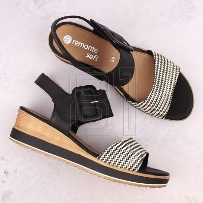 11. Leather wedge sandals Remonte W RKR646