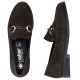 5. Women's brown suede leather loafers Rieker 46262-25