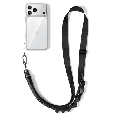 4. Tech-Protect C9S Rope Crossbody Phone Lanyard - Black