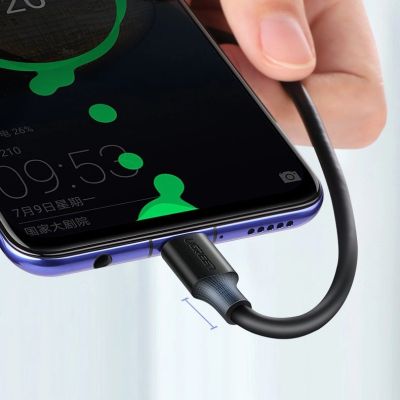 21. Ugreen US287 60117 USB-A / USB-C 3A cable 1.5m - black