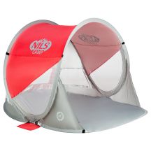 NILS CAMP NC3142 Self-Placing Beach Tent Red-Gray