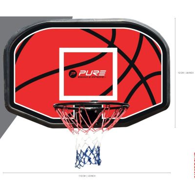 10. PURE 2 IMPROVE ADJUSTABLE BASKETBALL SET 1.90-3.04M