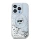 2. Karl Lagerfeld Liquid Glitter Choupette Head MagSafe case for iPhone 13 Pro Max - transparent