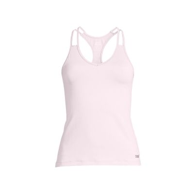 CASALL V-Neck Racerback Sports T-Shirt Pink