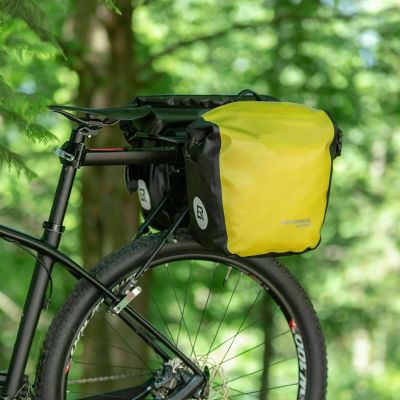 8. Rockbros AS-003-1Y waterproof bicycle bag with shoulder strap, front/rear mounting, 10-14l - yellow