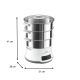 11. Tefal Convenient Series Deluxe VC502D 3-Basket Steamer, 900W Stainless Steel, White