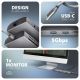 4. AXAGON HMC-8HLSA Multiport Hub USB-C 3.2 Gen 1, 3x USB-A + 4K/60Hz HDMI + SD/microSD, Gigabit LAN, Audio, PD 100W - Silver