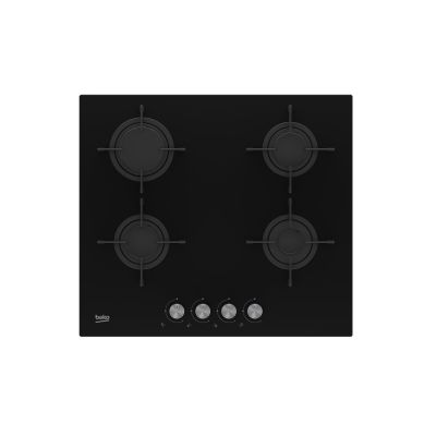 3. Beko Gas Hob HILG64220S (4 burners; black)