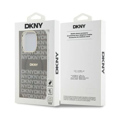 8. DKNY IML Mono & Stripe MagSafe case for iPhone 15 Pro Max - beige