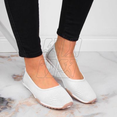 6. Leather openwork ballerinas Filippo W PAW322 white