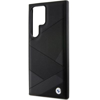 6. BMW BMHCS24L23RCGPK S24 Ultra S928 black/black hardcase Signature Leather Crossing Lines Pattern