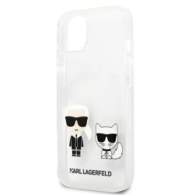 6. Karl Lagerfeld Transparent Karl & Choupette Case for iPhone 13 mini - transparent