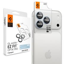 Spigen Optik Pro GLAS.TR EZ FIT 2-Pack Tempered Glass Camera Screen Protector for iPhone 18 Pro / 18 Pro Max - Light Blue