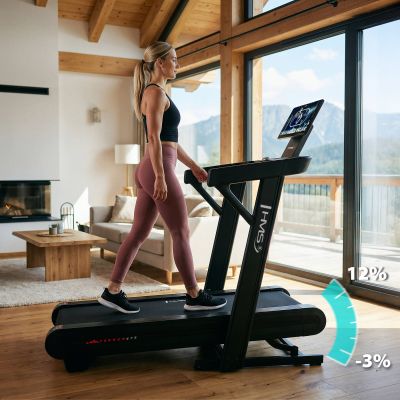 2. TERRUN475 TREADMILL WITH BI-DIRECTIONAL HMS INCLINE ADJUSTMENT