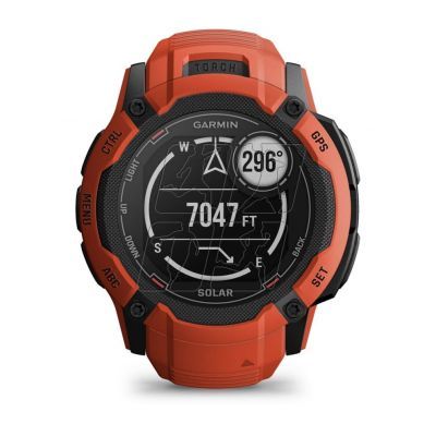 12. Garmin Instinct 2X SOLAR Sports Watch Red