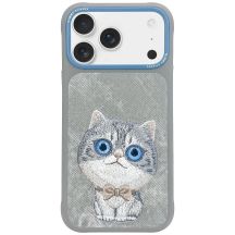Nimmy Big Eyed Pet 2.0 Cat Case for iPhone 17 Pro - Gray