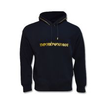 Emporio Armani men's hoodie black black gold 3R1MBW 1JHSZ