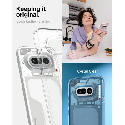 5. Spigen Ultra Hybrid Case for Nothing Phone 4A - Transparent