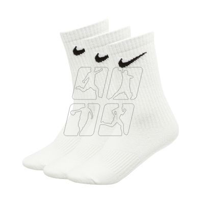 2. Nike Everyday Lightweight Crew 3Pak M SX7676-100 socks