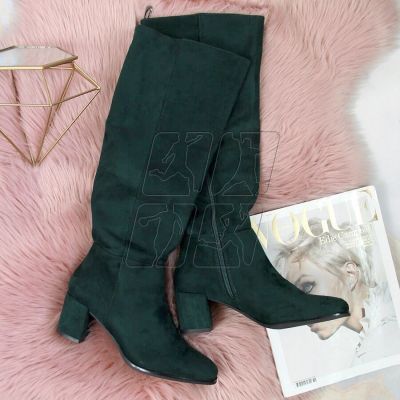 6. Sergio Leone W SK184D insulated high-heeled boots, green