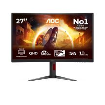 AOC G4 CQ27G4Z2P gaming monitor 68.6 cm (27") 2560 x 1440 px Quad HD LCD Black, Red