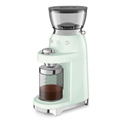 8. Smeg Kaffeem?hle CGF03PGEU, 15 Mahlgrade, 240g Bohnenbeh., 150W, Hellgr?n