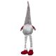 4. DECORATIVE gnome dwarf 30+15cm gray